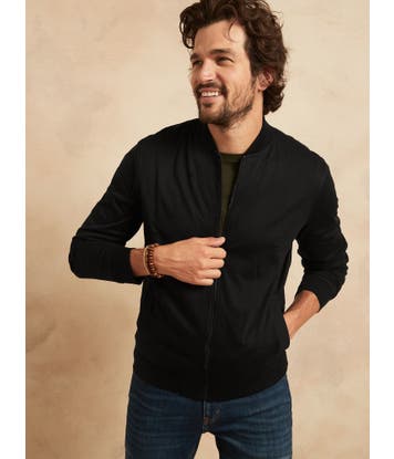 Chaqueta Hombre Bomber Luxe Touch Performance
